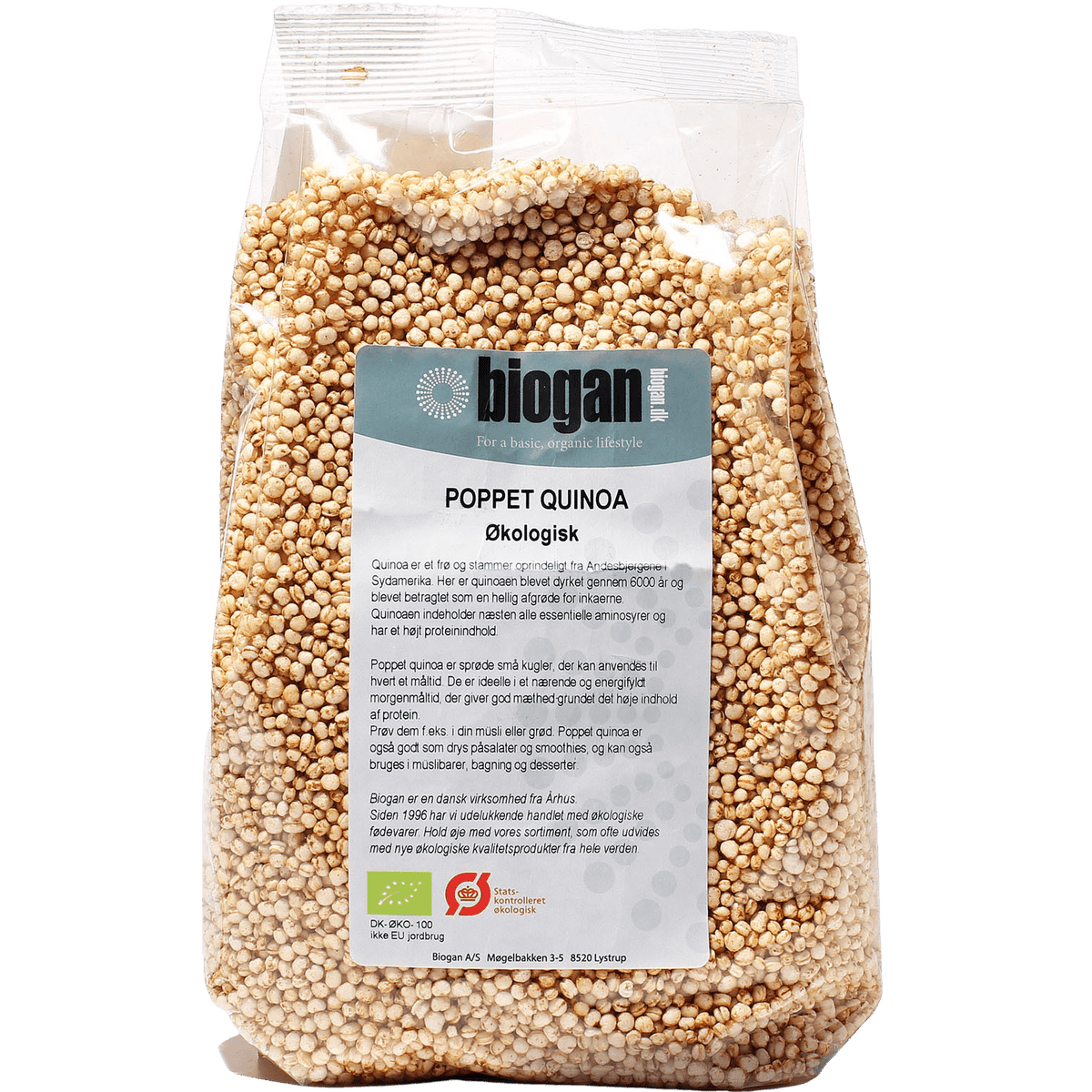 Biogan Quinoa Poppad Ekologisk | 150 g
