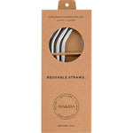 AYA&IDA Smoothie Straw silver - böjd | 1 pakke