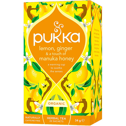 Pukka Citron, Ingefära & Manukahonung Te Ekologisk | 20 påsar