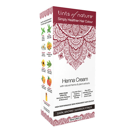 Henna Hårfärg Kräm Dark Brown