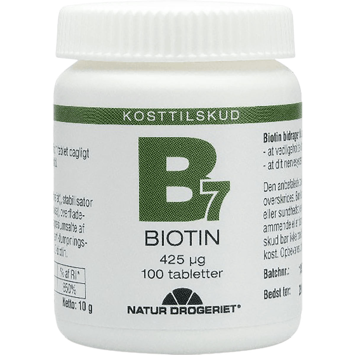 Natur-Drogeriet Biotin | 100 tabletter