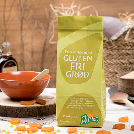 Glutenfri Grötblandning M. Risflingor, Hirs, Aprikos Mm. EKO