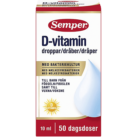 Semper BioGaia Droppar med D-vitamin og Mjölksyrabakterier til Barn | 10 ml