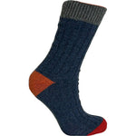 Merinould Strumpor Grå/blå | Strl. 43/46