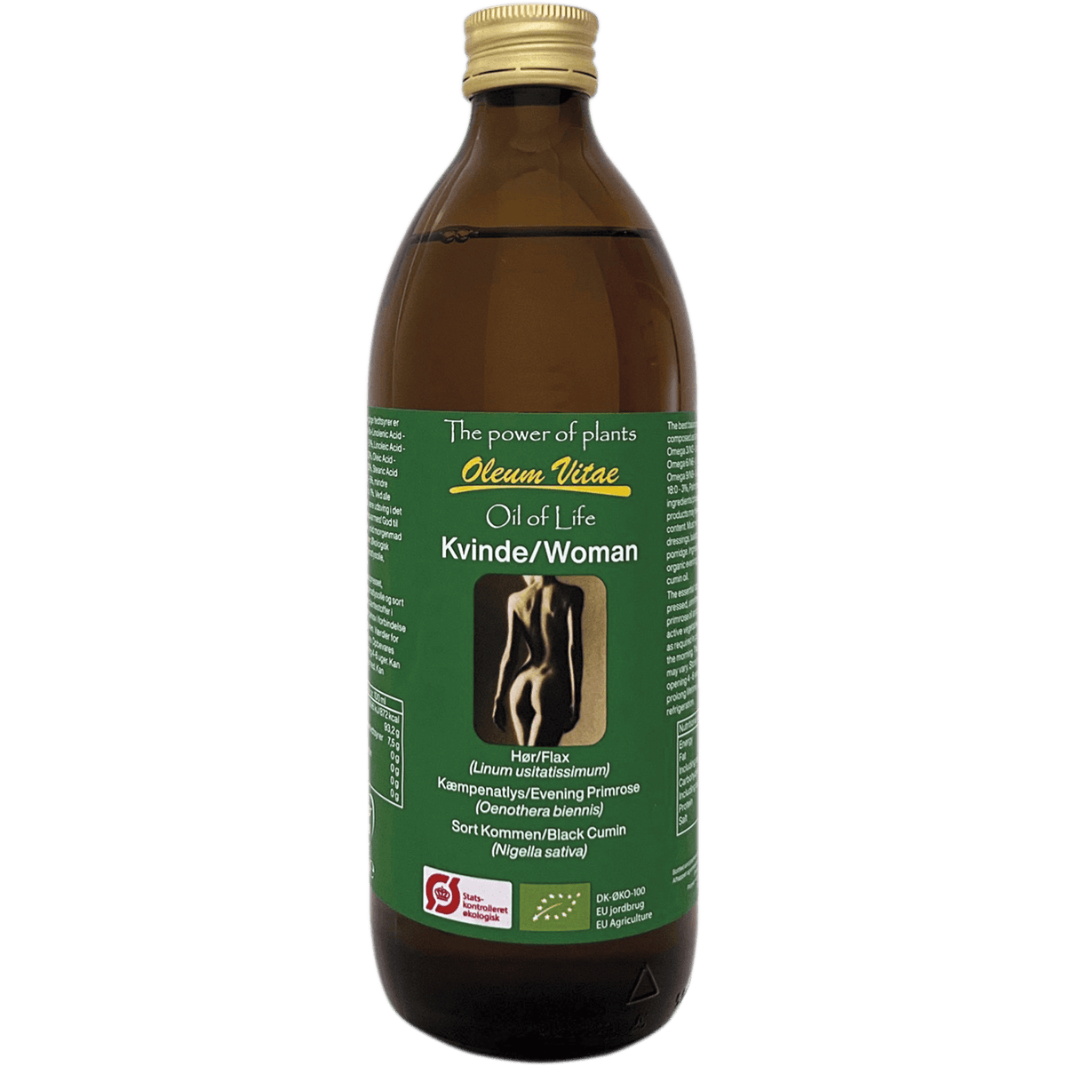 Oil of Life Linfrö- & Nattljusolja Kvinna Ekologisk | 500 ml