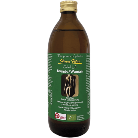Oil of Life Linfrö- & Nattljusolja Kvinna Ekologisk | 500 ml