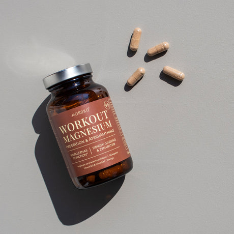 NORDBO Workout Magnesium | 90 kapslar