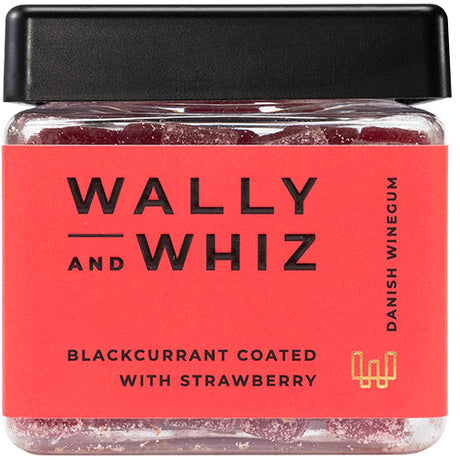 Wally and Whiz Vingummi Svarta vinbär med Jordgubbar | 135 g