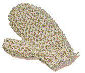 Sisal Massagehansdske Finstickad