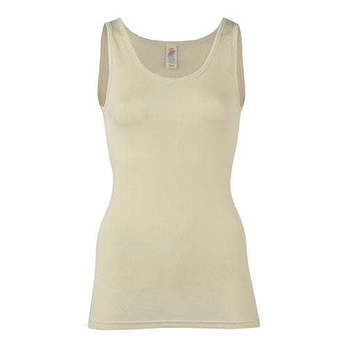Top, uld/silke, Natural, str. 46/48