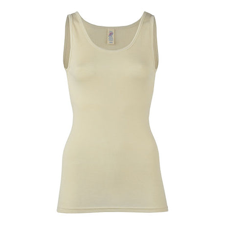 Top, uld/silke, Natural, str. 46/48